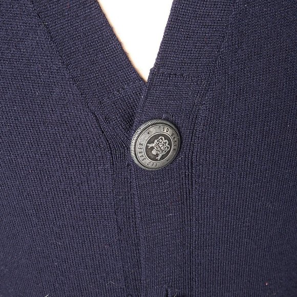 Vintage 1990s Grunge Club Monaco Cardigan Sweater - Picture 6 of 11